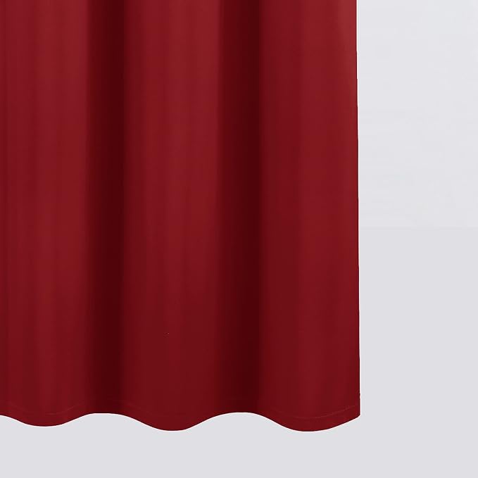 Red Curtains 40 x 63 Inch Length 100% Blackout Curtains 2 Panels - Image 9