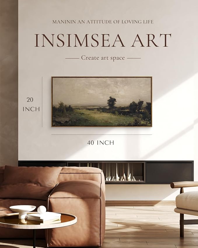 InSimSea Extra Large Framed Vintage Wall Art, Living Room Country Farmhouse - Image 2