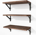 Fixwal Wall Floating Shelves for Home Decor | Wood Shelves, Natural Grain by Fixwal