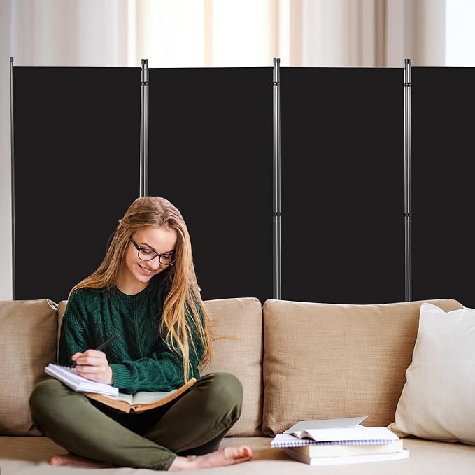 Room Divider Folding Privacy Screens, 6FT Tall Divider - Image 5