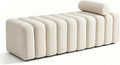 MCombo 54.5" Velvet Bench for Bedroom End of Bed, Ottoman for Entryway 4698 by MCombo