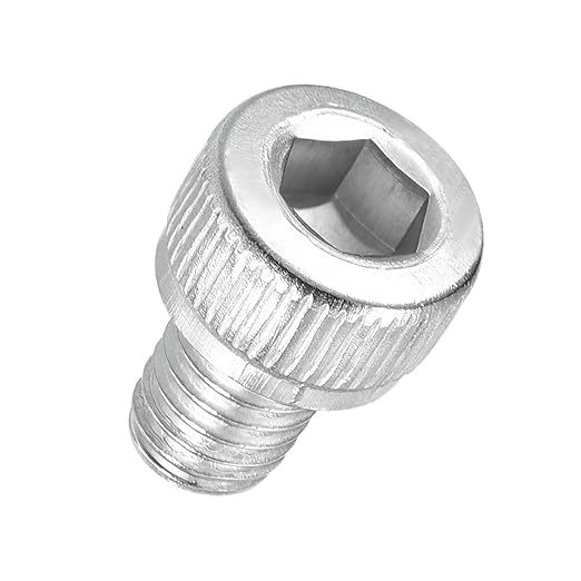 Kozelo 50pcs Socket Head Cap Screws - [M5-0.8 x 6mm] 304 Stainless Steel Allen Socket Drive for Electrical Motor 3D Printing Fan Engine Replacement Use, Silver