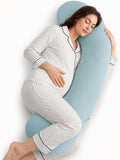 Momcozy J Shaped Pregnancy Pillow, Maternity Body Pillow by Momcozy