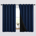 Yakamok Navy Blue Blackout Curtains 63 inches Long by Yakamok