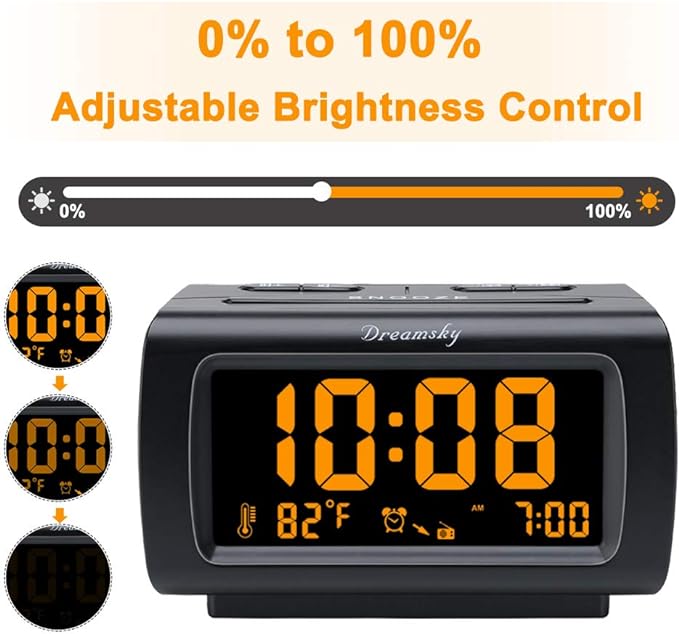 DreamSky Alarm Clock Radio for Bedrooms - Image 5