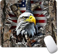 American Flag Eagle rip Oak camo (2) Square Mouse pad, Texture, Waterproof, Anti Slip Rubber Base, Computer Mouse pad, Laptop Mouse pad