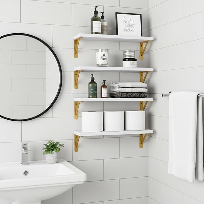 Fixwal Wall Floating Shelves for Home Decor | Wood Shelves, Natural Grain - Image 6