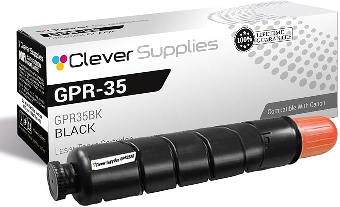 CS Compatible Toner Cartridge Replacement for Canon GPR-35 2785B003AA Black Canon ImageRunner 2520 ImageRunner 2525 ImageRunner 2530