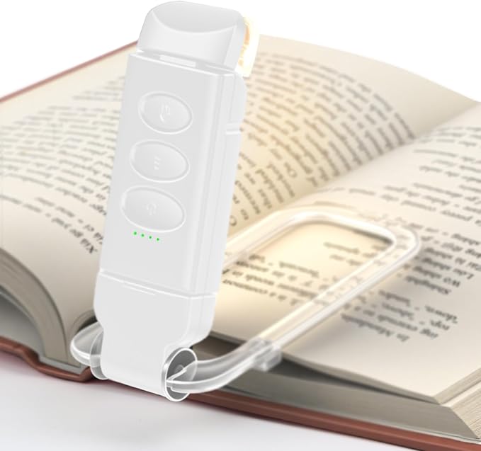 Book Reading Light Rechargeable Clip on Book Lamp by Unknown