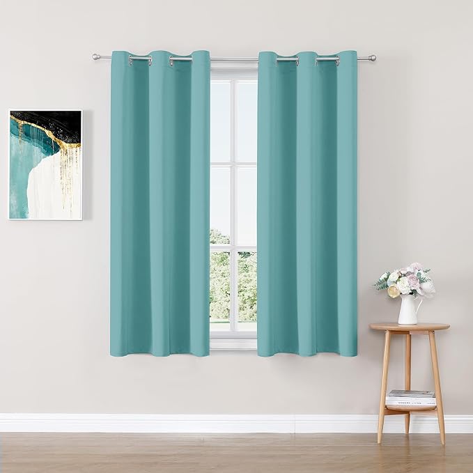 ChrisDowa Blackout Curtains for Bedroom and Living Room 45 Inches Long | 2 by ChrisDowa