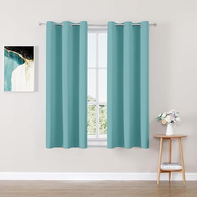 ChrisDowa Blackout Curtains for Bedroom and Living Room 50 Inches Long | 2 by ChrisDowa