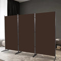 3 Panel Folding Room Divider, Sturdy Frame Freestanding Wall Divider | by YASRKML