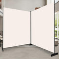 Room Divider 2 Panel Folding Privacy Screen, Wide Wall Divider by HOMSCREENER