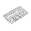 High-Precision Crack Width Gauge, Stainless Steel Precision Scale Home Inspection Crack Measuring Tool for Wall Inspection, Construction Monitoring, Home Maintenance