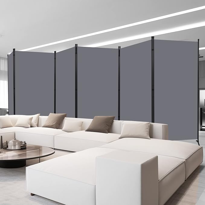 Room Divider 6FT Folding Privacy Screens, 6 Panel Partition Room Dividers | - Image 6