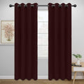 Easy-Going Thermal Grommet Blackout Curtains, 2 Panels 52x84 in, Wine | by Easy-Going