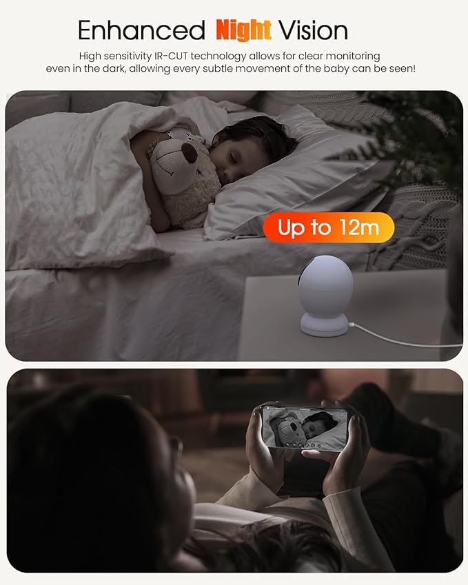 usogood 2.5K Indoor Camera for Home Security, 360°Pet Camera Indoor with Phone App,Support 5G/2.4Ghz WiFi,Dog Cameras with Speaker, Auto Motion Tracking Detection,2-Way Audio,Best Gift