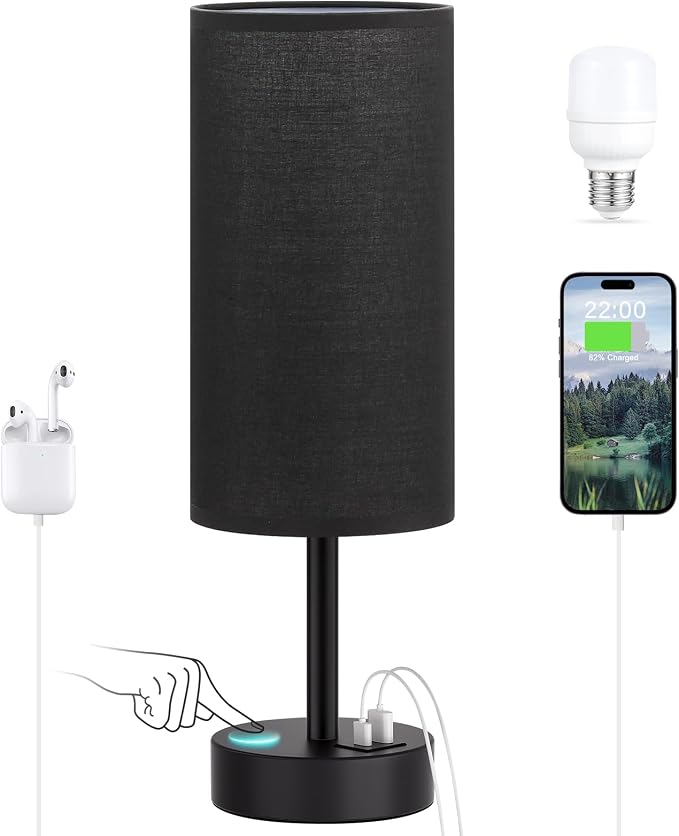 Dicoool Bedside Table Lamp for Bedroom by DicooolDirect