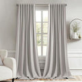 MIULEE Cobblestone Back Tab Blackout Curtains 52x108 Inch Long 2 Panels Set | by MIULEE