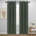 Easy-Going Thermal Grommet Blackout Curtains, 2 Panels 34x84 in | Greyish Green by Easy-Going