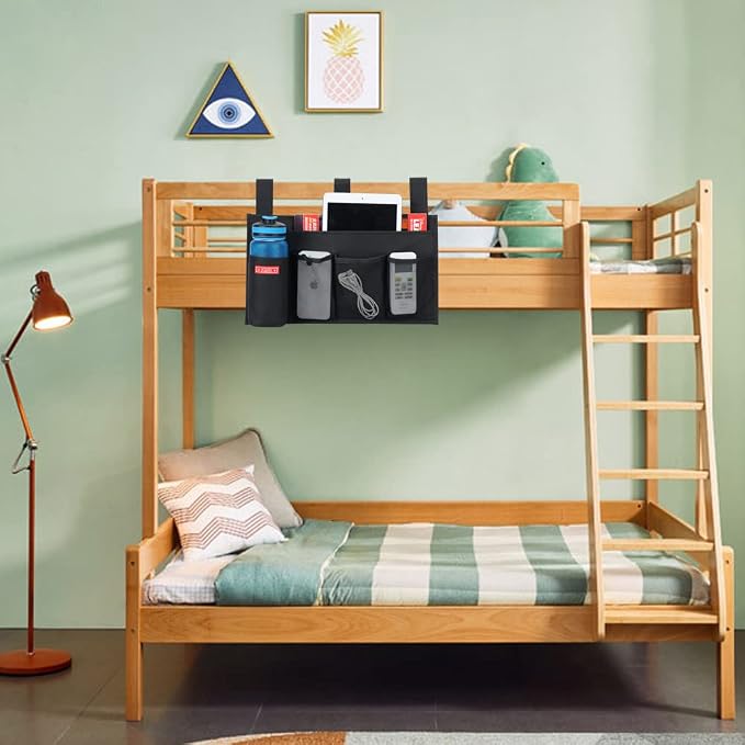 Zafit Hanging Bedside Caddy, Bedside Storage Organizer - Image 7