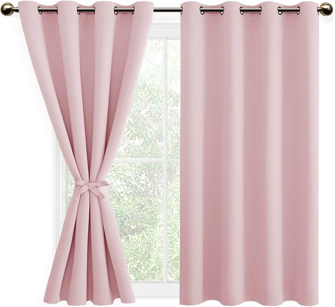DWCN Blackout Curtains for Bedroom, 52 x 54 Inches Length - Image 2