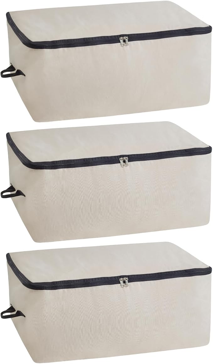 Comforter Storage Bags with Zipper by OrganicCottonMart