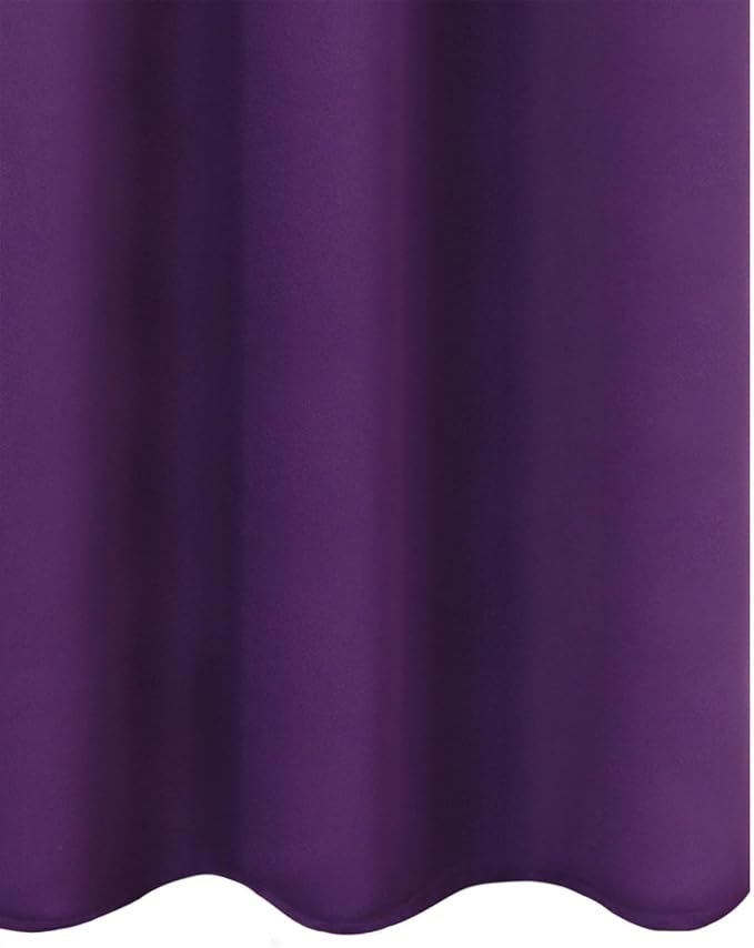 Blackout Curtains 52 x 90 Inch Long Purple Curtains Set of 2 Panels Room - Image 8