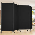 Room Divider 136'' Wide Folding Room Divider Panel by HOMSCREENER