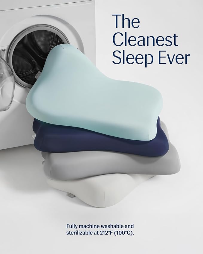 REST® Evercool® Cooling Pillow, Instant Cool-to-Touch Shell Fabric & Breathable Silicone Sponge Core for All-Night Temperature Regulation & Ergonomic Support, High, Arctic White