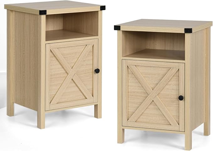 Farmhouse End Table, Nightstand by Catrimown