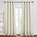 NICETOWN Beige Room Darkening Bedroom Curtains 96 inches Long, Grommet Thermal by NICETOWN