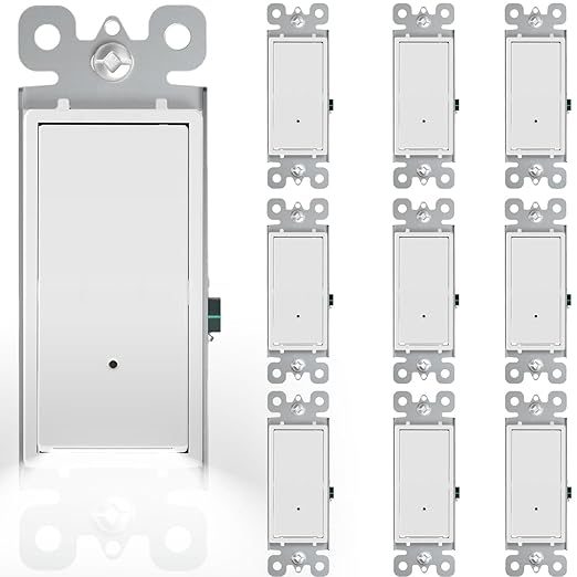 10Pack SOZULAMP Wall Switch with Night Light - Combination Nightlight and Single Pole Light Switch