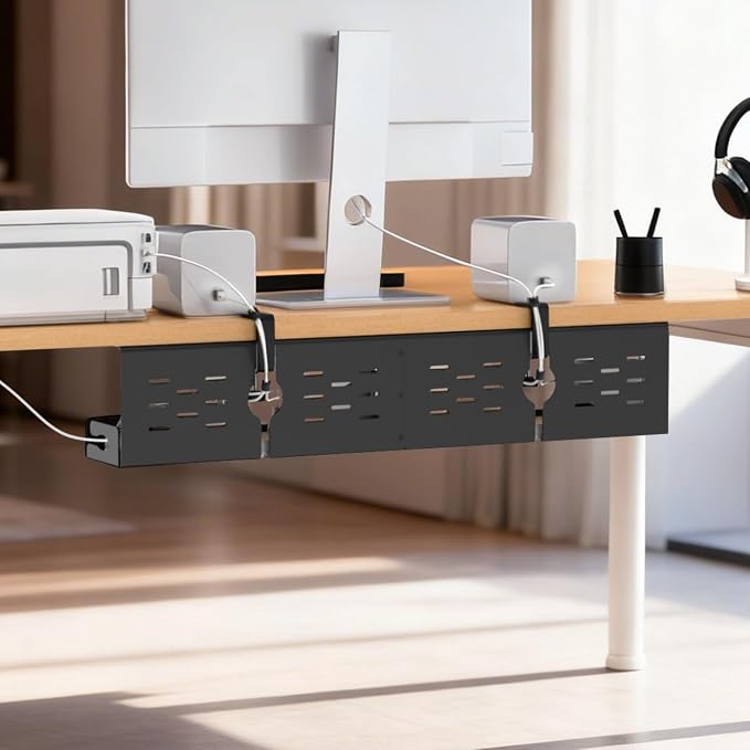 Univivi Under Desk Cable Management Tray, Cable Management, 32 inch, Under Desk - Image 6