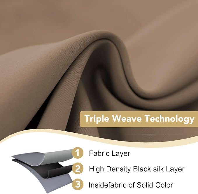 H.VERSAILTEX Thermal Insulated Blackout Window Panels Microfiber - Image 3