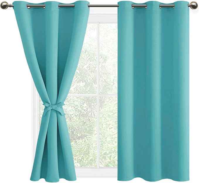 DWCN Blackout Short Curtains for Bedroom by DWCN