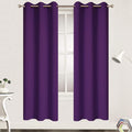 Yakamok Blackout Curtains 38x72 inch Purple Thermal Drapes-Bedroom | 2 panels by Yakamok