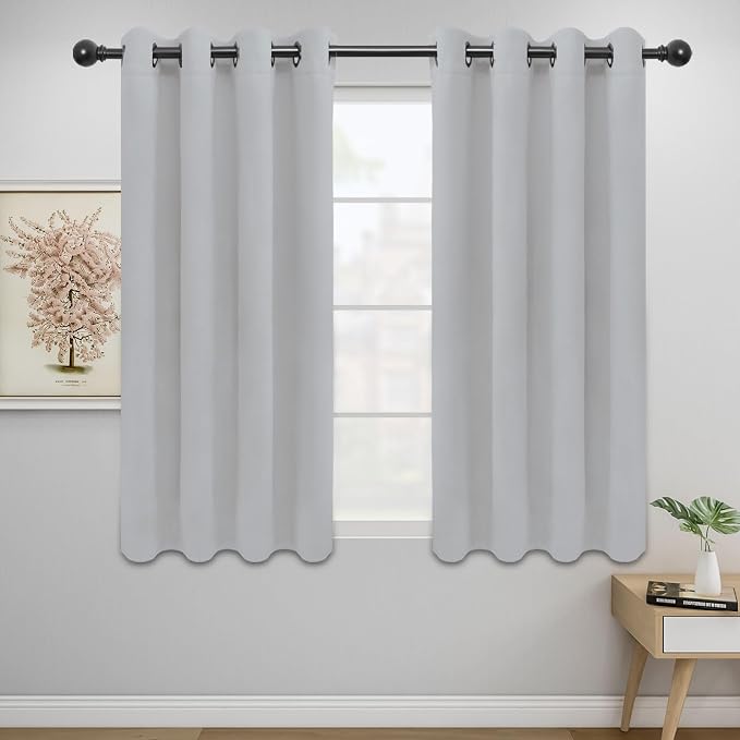 Easy-Going Blackout Curtains for Bedroom, Solid Thermal Insulated Grommet and by Easy-Going
