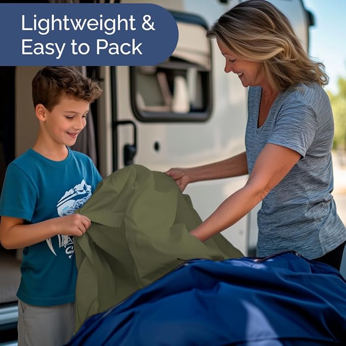 RV Short Queen Sheet Set 60 X 75 - 4 Piece RV Short Queen Bed Sheets - Soft, Breathable & Cooling - Designed for Bunks, Trailers & Campers - Fits 8” to 12" Mattress - Hotel Luxury Bedding - Sage Green