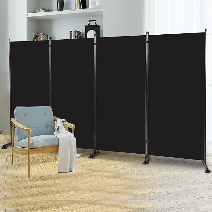 Room Divider Folding Privacy Screens, 6FT Tall Divider by HOMSCREENER