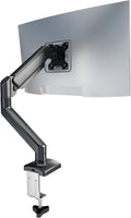 Single Monitor Arm Desk Mount，Gas Spring Monitors Arm for 17-32 inch Screens,Adjustable Computer Monitors Stand up to 4.4 to 19.8 lbs,Vesa Mount with Clamp and Grommet Base, VESA 75 & 100mm