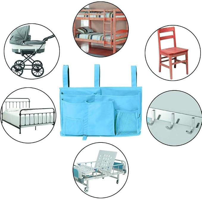 Createy Bedside Caddy Hanging Organizer Storage Bag Pocket - Image 6