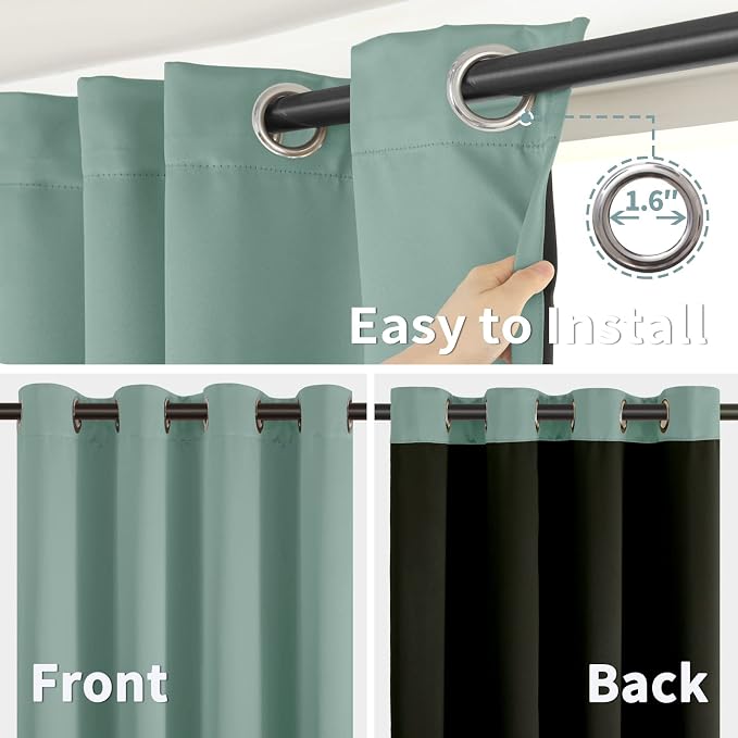 BGment Thermal Insulated 100% Blackout Curtains - Image 6