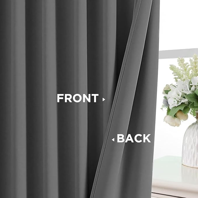Joydeco Blackout Curtains 95 Inch Length 2 Panels Set, Thermal Insulated Long - Image 9