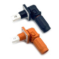 250A Battery Energy Storage Connector, 70mm² High Current Connectors IP67 Waterproof Copper Brand Thread Wiring Power Adapter Quick Plug Terminal Right Angle Plug and Socket (1500V Black+Orange)