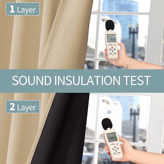 BGment Thermal Insulated 100% Blackout Curtains - Image 7