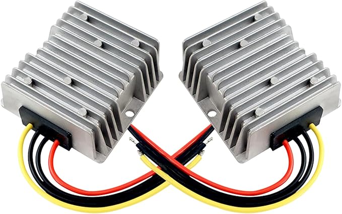 2Pcs DC 24V to 12V 10A 120W Step Down Converter Regulator Waterproof 18V-36V to 12V DC Buck Converter Power Supply Reducer Regulator Voltage Module