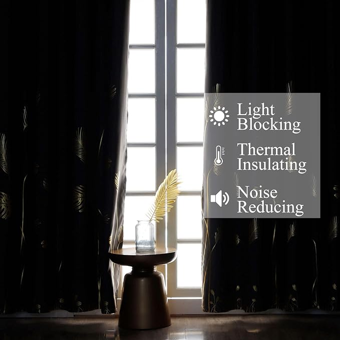 Grey Blackout Curtains for Bedroom, Light Blocking Curtains 84 Inches Long 2 - Image 6