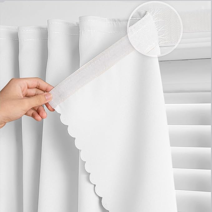 Self Adhesive Curtains, No Drilling Rodless Design by gonnrly