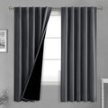 BGment 100% Grey Blackout Curtains 72 Inches Long by BGment